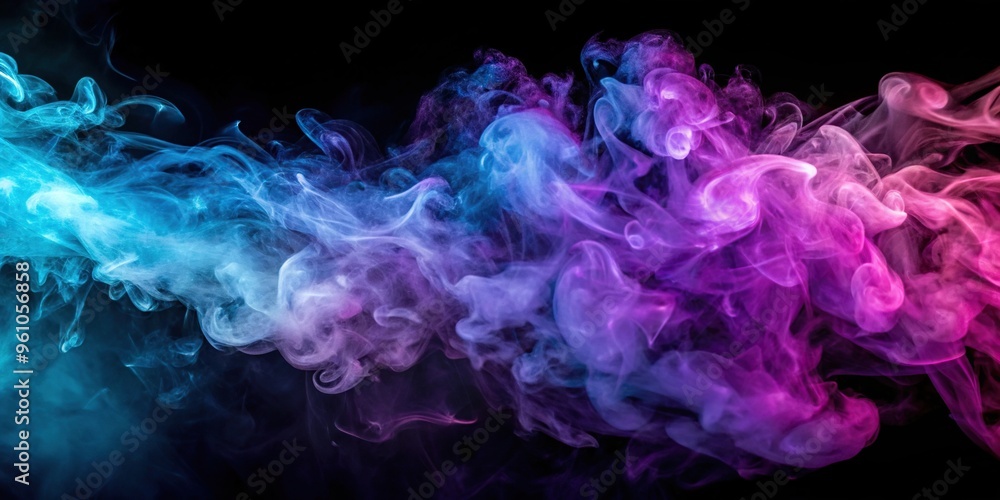 Abstract background of purple and blue smoke Abstract background of purple and blue smoke