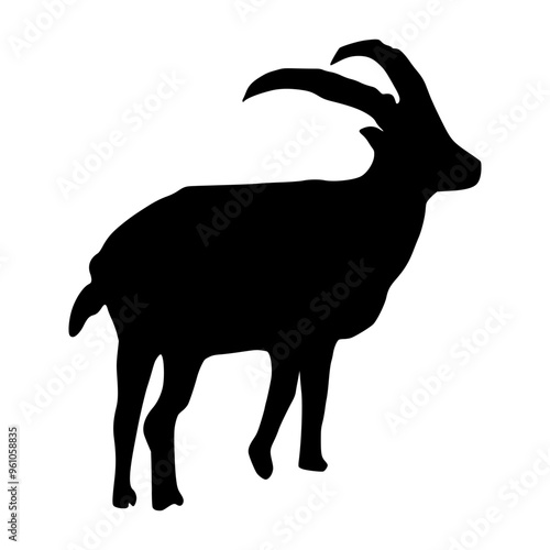 Goat Illustration Silhouette Eid al-Adha
