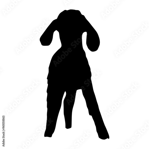 Goat Illustration Silhouette Eid al-Adha