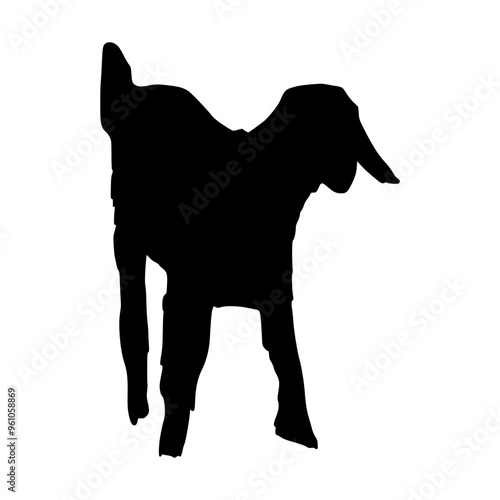 Goat Illustration Silhouette Eid al-Adha