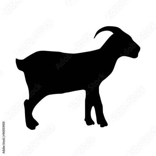 Goat Illustration Silhouette Eid al-Adha