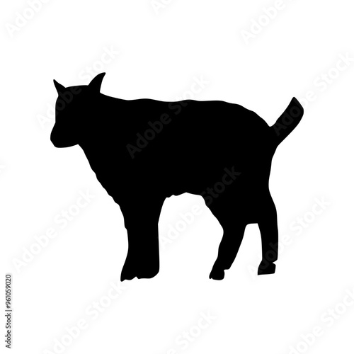 Goat Illustration Silhouette Eid al-Adha