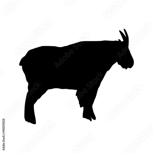 Goat Illustration Silhouette Eid al-Adha