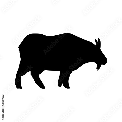 Goat Illustration Silhouette Eid al-Adha