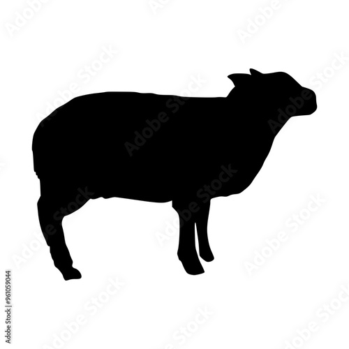 Goat Illustration Silhouette Eid al-Adha