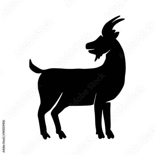 Silhouette Goat for Eid Al-Adha