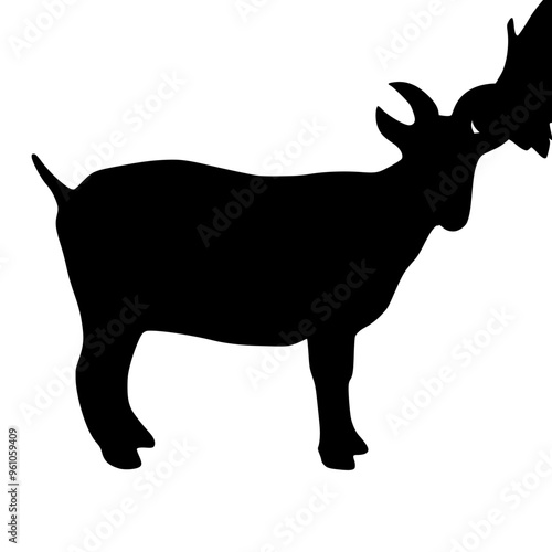 Silhouette Goat for Eid Al-Adha