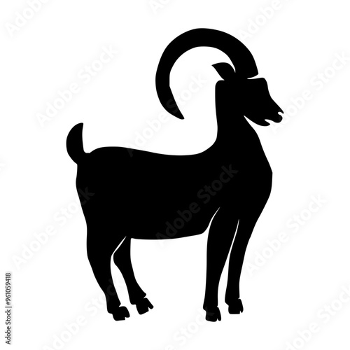 Silhouette Goat for Eid Al-Adha