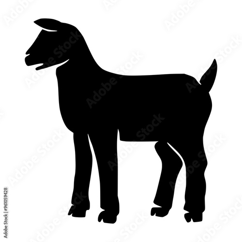 Silhouette Goat for Eid Al-Adha