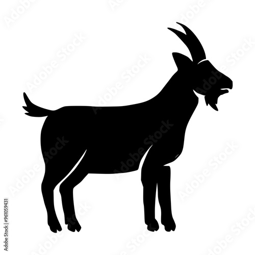 Silhouette Goat for Eid Al-Adha