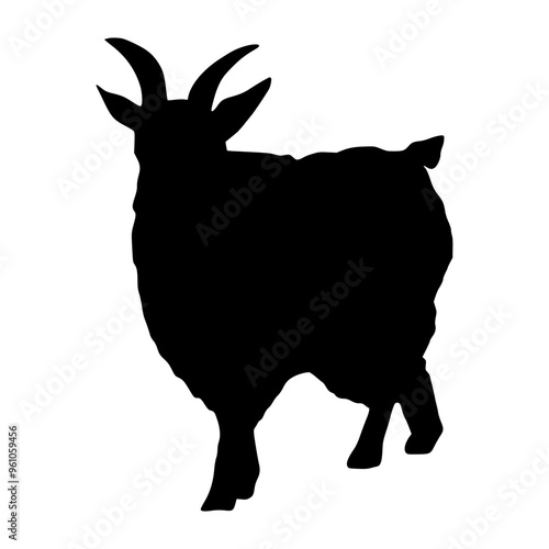 Silhouette Goat for Eid Al-Adha