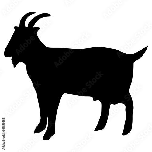 Silhouette Goat for Eid Al-Adha