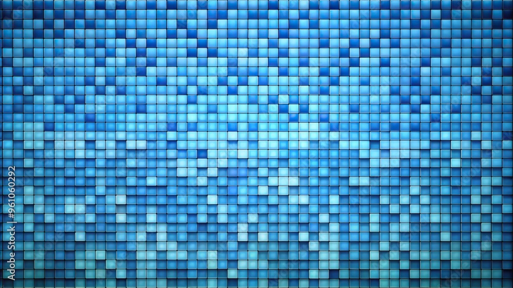 Abstract background with small blue square shapes Abstract background with small blue square shapes