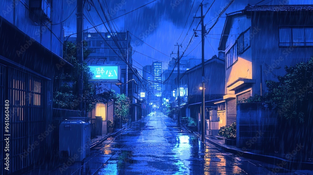 Lofi Beautiful Japanese Japan Tokyo City Town at Rainy Rain Night - House at Street Anime Comic Artstyle Cozy Peaceful Peace Asian Wallpaper Background
Lofi Beautiful Japanese Japan Tokyo City Town at Rainy Rain Night - House at Street Anime Comic Artstyle Cozy Peaceful Peace Asian Wallpaper Background