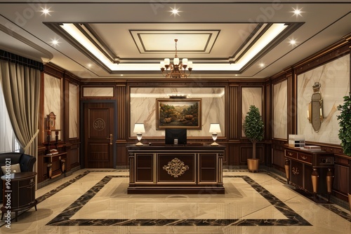 Wallpaper Mural Classical Receptionist Interior Torontodigital.ca