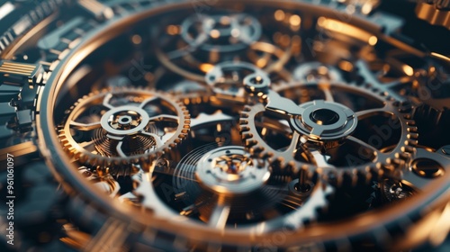 Intricate Mechanism of a Mechanical Watch