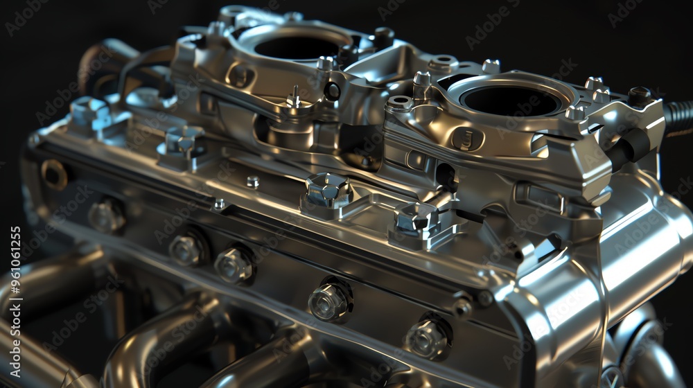 A detailed 3D render of an ATV intake manifold flow sensor A detailed 3D render of an ATV intake manifold flow sensor
