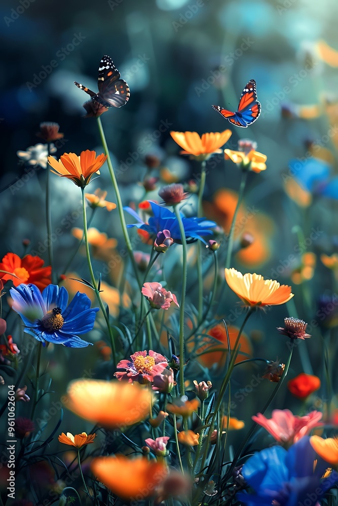 Beautiful meadow full of spring flowers Beautiful meadow full of spring flowers