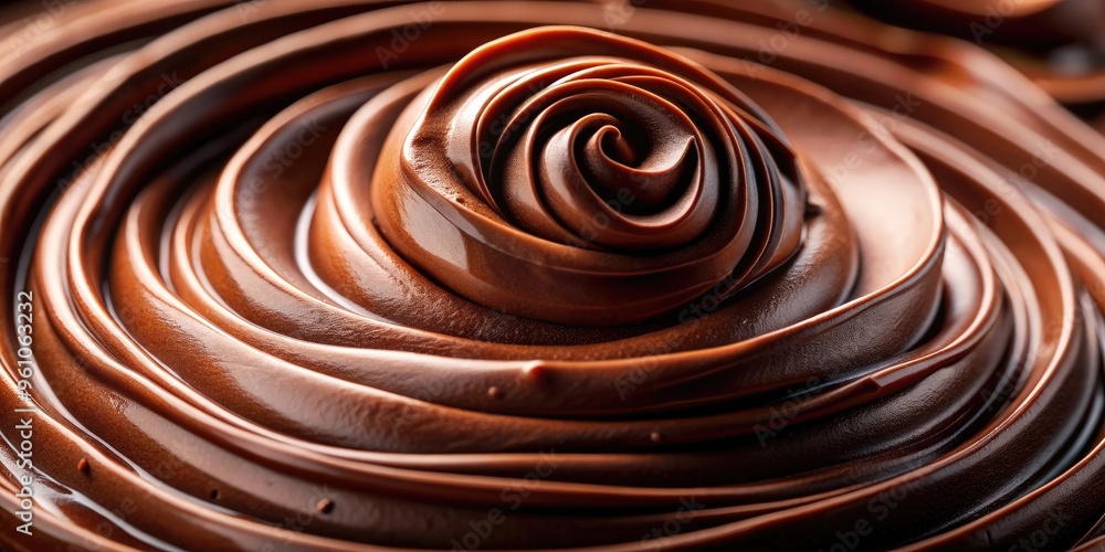 Close up of beautifully swirled chocolate dessert, chocolate, swirl, sweet, dessert, temptation, indulgence, delicious Close up of beautifully swirled chocolate dessert, chocolate, swirl, sweet, dessert, temptation, indulgence, delicious