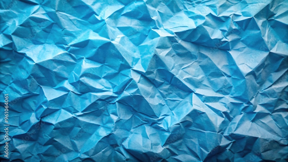 Naklejka premium Abstract blue paper background with reflected triangles