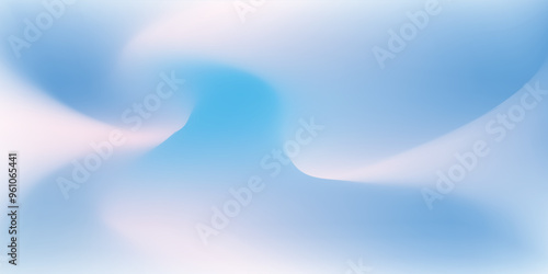Abstract cirrus clouds. Light blue, pink color vector banner. Pastel gradient sky pattern. Blurred light fuzz colorful gradient background. Pastel smooth mesh shapes modern sky blue