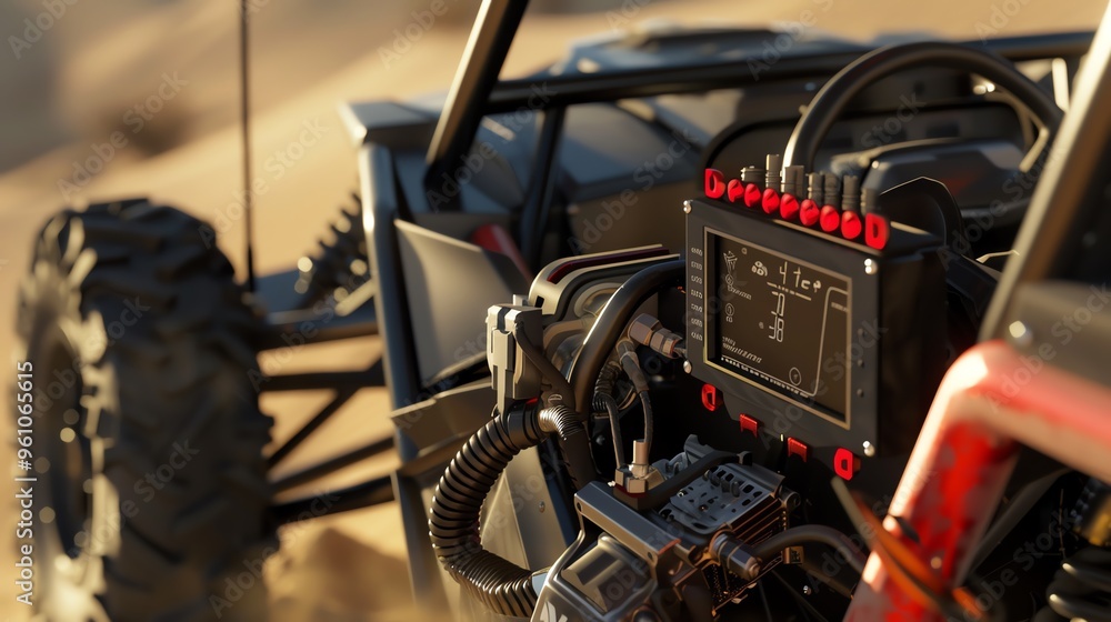 A realistic 3D render of a UTV fuel flow sensor A realistic 3D render of a UTV fuel flow sensor