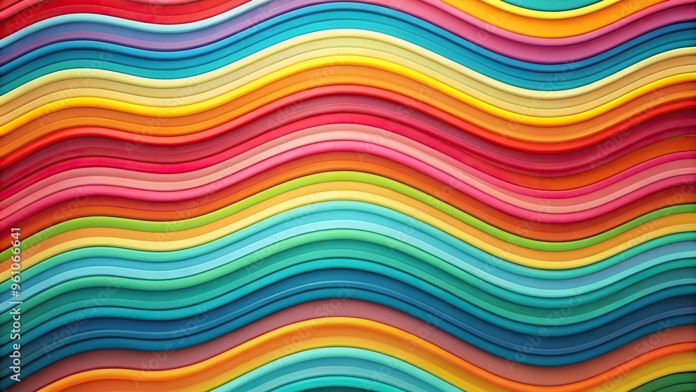 Abstract colorful flat background with wave stripes seen from above Abstract colorful flat background with wave stripes seen from above