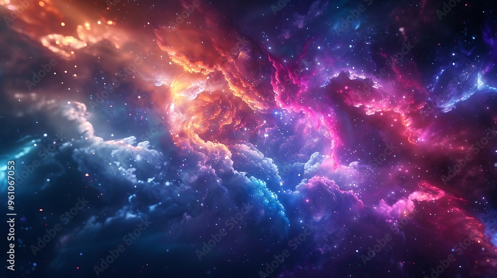 Fototapeta premium Abstract background in multi colors.