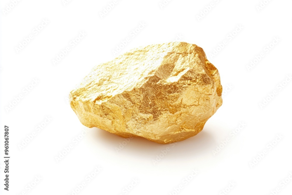 Gold nugget isolated on white background. Gold nugget isolated on white background. Gold nugget isolated on white background. Gold nugget isolated on white background.