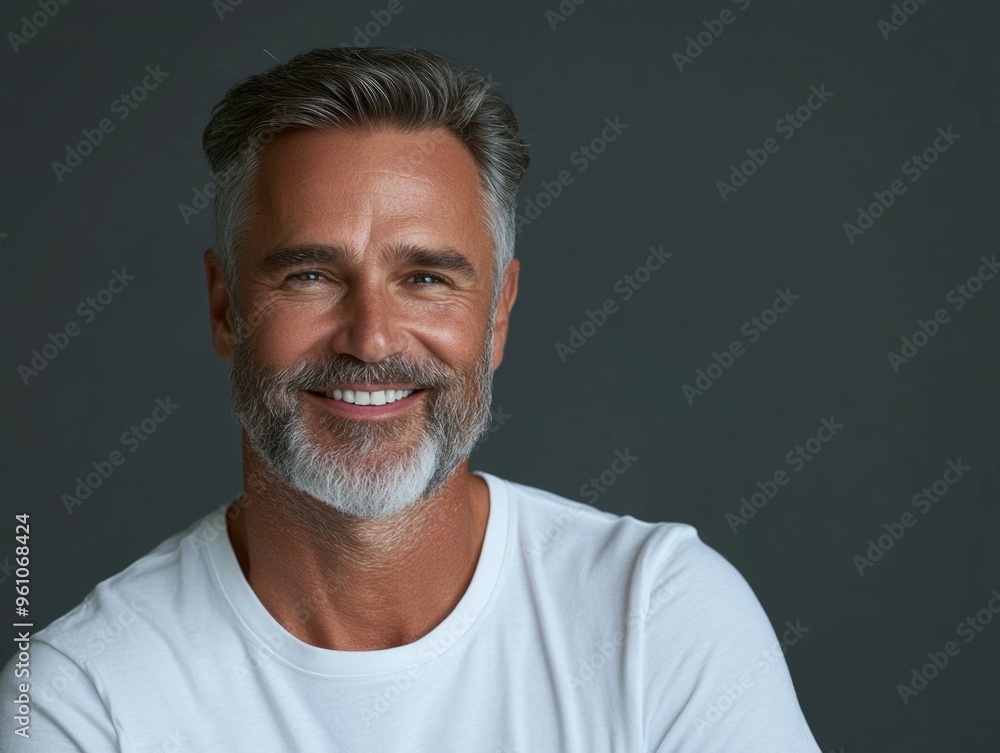 Obraz premium Bearded Man with Smile