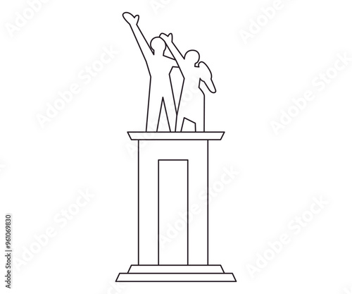 Tugu Selamat Datang Welcome statue Jakarta capitol city center iconic monument symbol city sign design