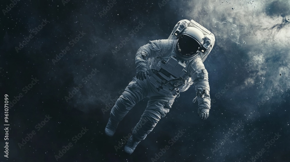 Fototapeta premium Astronaut Floating in Space