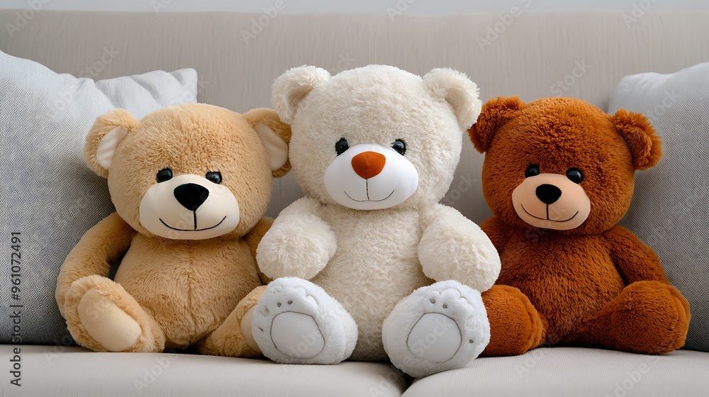 Nostalgic Close-Up of Comforting Stuffed Toys from Childhood Memories Nostalgic Close-Up of Comforting Stuffed Toys from Childhood Memories