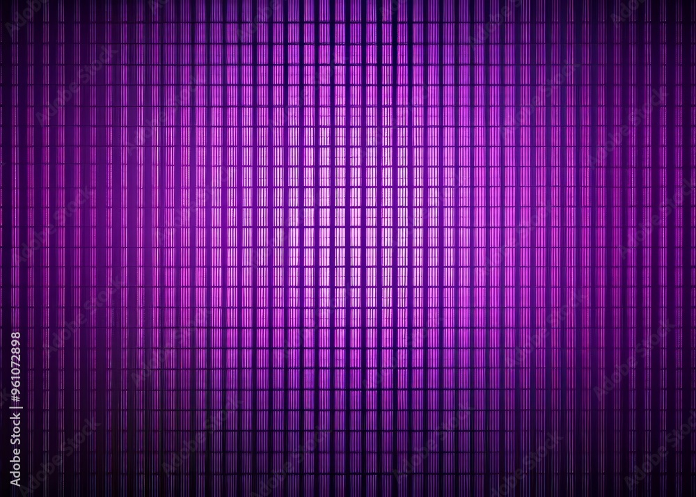 A stunning visual representation of a grid featuring vertical lines in a staggered pattern, set against a rich purple background with a subtle texture and high-contrast rendering. A stunning visual representation of a grid featuring vertical lines in a staggered pattern, set against a rich purple background with a subtle texture and high-contrast rendering.