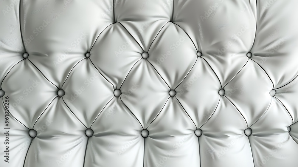 Fototapeta premium Luxury white leather texture background.