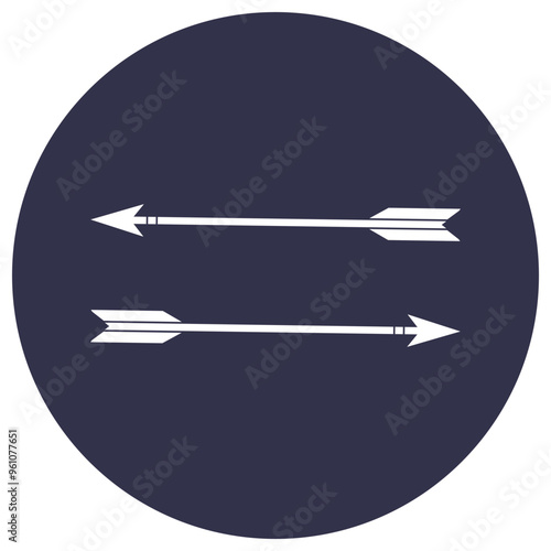 Arrow bow icon simple design