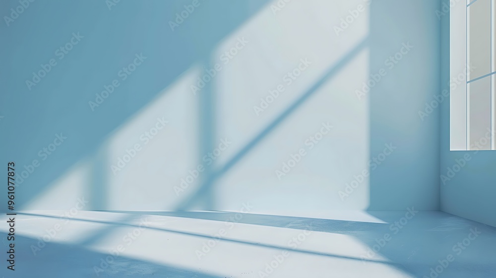 Light blue minimalistic background for product Light blue minimalistic background for product