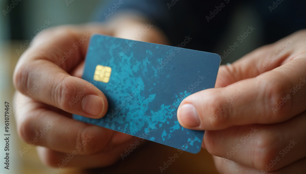Image of hand with credit card, reflecting themes of purchases, financing, and bank loans. Image of hand with credit card, reflecting themes of purchases, financing, and bank loans.