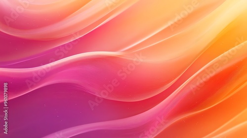 Wallpaper Mural Soft, flowing abstract background with pink, orange and yellow colors. Torontodigital.ca