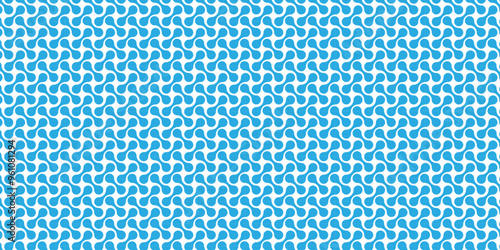 seamless pattern with circles meatball blue and dots shape tile wall texture wallpaper background.