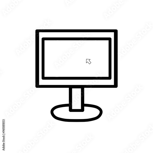 lcd tv monitor icon