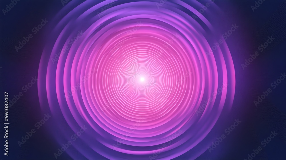 Abstract background with a glowing purple and pink circular design. Abstract background with a glowing purple and pink circular design.