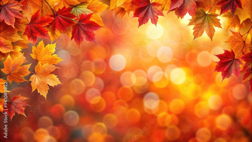 Vibrant autumn leaves in red and orange hues with bokeh background, autumn, foliage, vibrant, red, orange, leaves, fall Vibrant autumn leaves in red and orange hues with bokeh background, autumn, foliage, vibrant, red, orange, leaves, fall