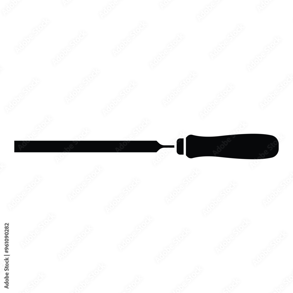 Vector Illustration Wood Carving Chisel isolated on white background. Carpentry hand tools with wooden handle. Vector Illustration Wood Carving Chisel isolated on white background. Carpentry hand tools with wooden handle.