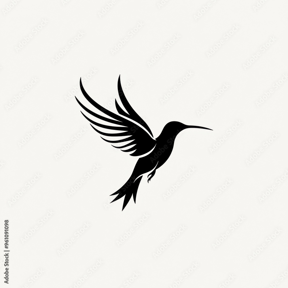 Elegant hummingbird silhouette, showcasing beauty and grace in flight, perfect for nature-themed designs and artworks. Elegant hummingbird silhouette, showcasing beauty and grace in flight, perfect for nature-themed designs and artworks.