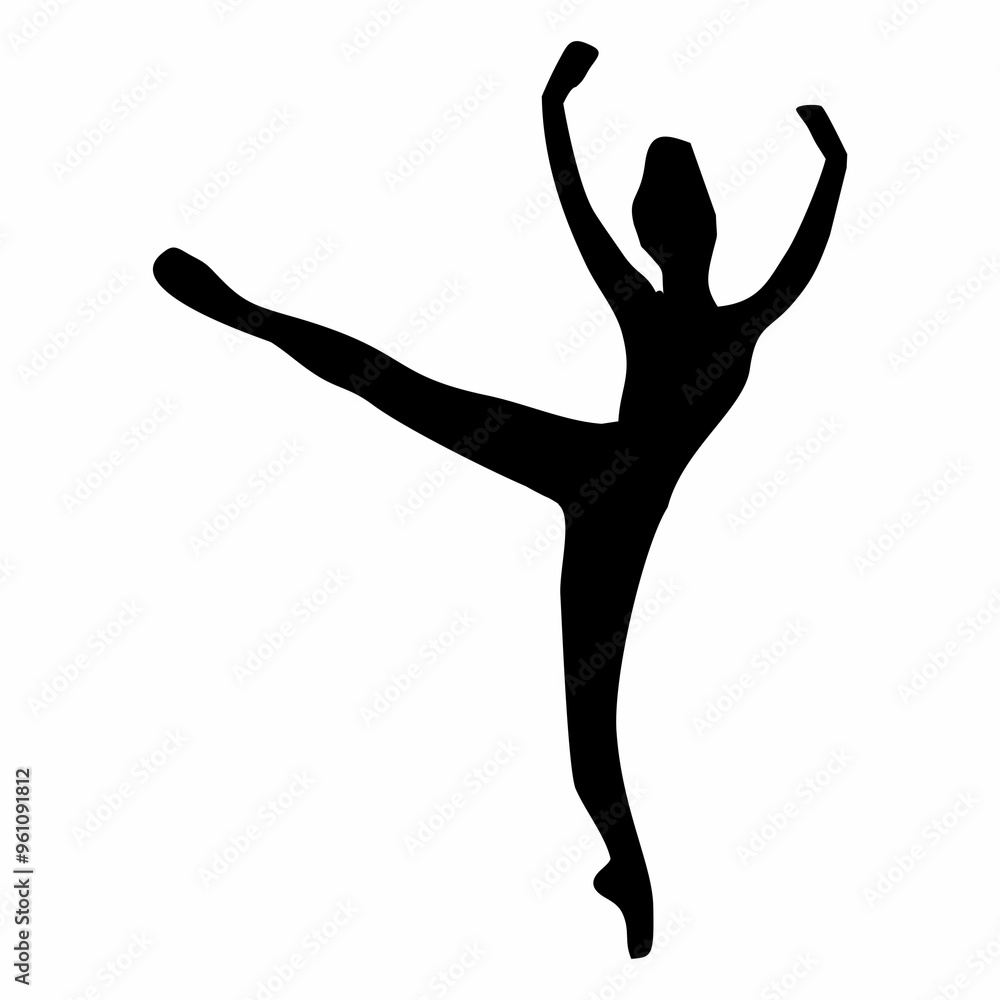 silhouette of ballet dancing movements silhouette of ballet dancing movements