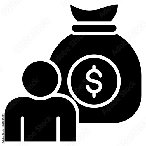 Funding Glyph Icon