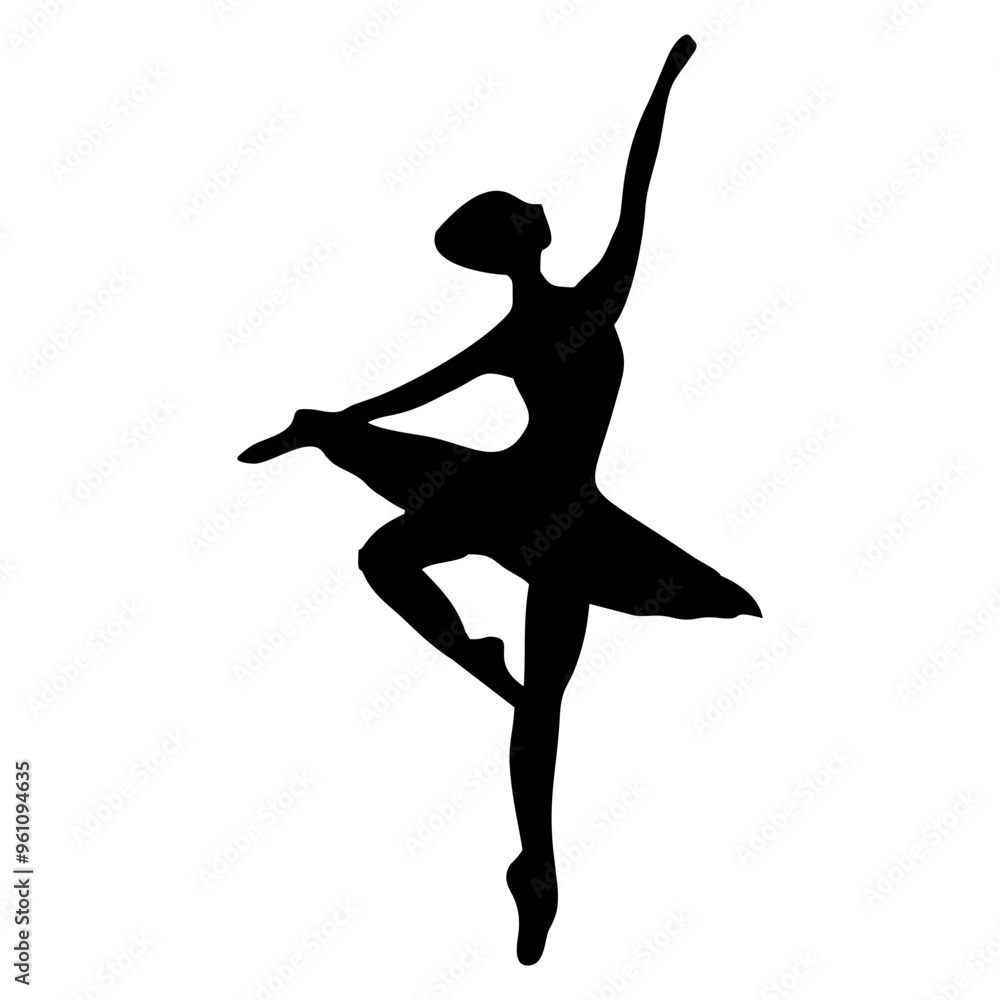silhouette of ballet dancing movements