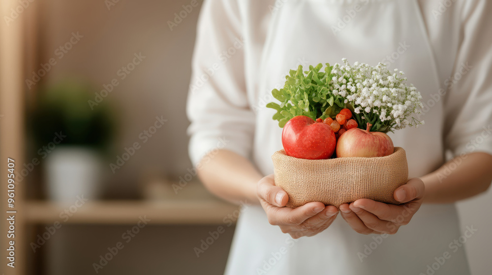 Caregiver Preparing Nutritious Homemade Meal for Patient with Care and Compassion Caregiver Preparing Nutritious Homemade Meal for Patient with Care and Compassion