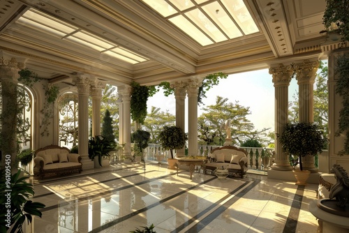 Classical Building Terrace